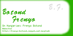 botond frenyo business card